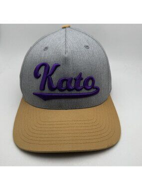 Kato The Minnesotan Snapback Hat Cap Grey Brown Purple Adjustable Flat Brim